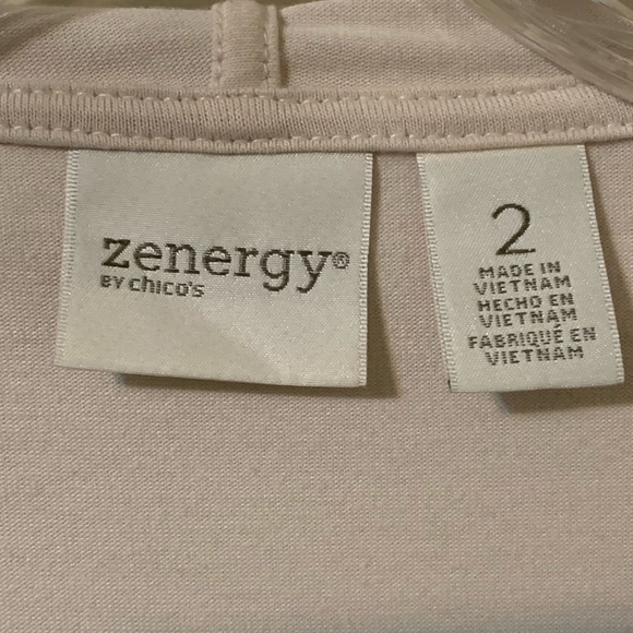 ZENERGY by Chico’s Knit Drape Front Open Jacket size 2 - Picture 4 of 16